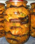консервированные баклажаны с грибами