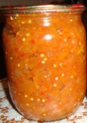 баклажанная икра с перцами на зиму